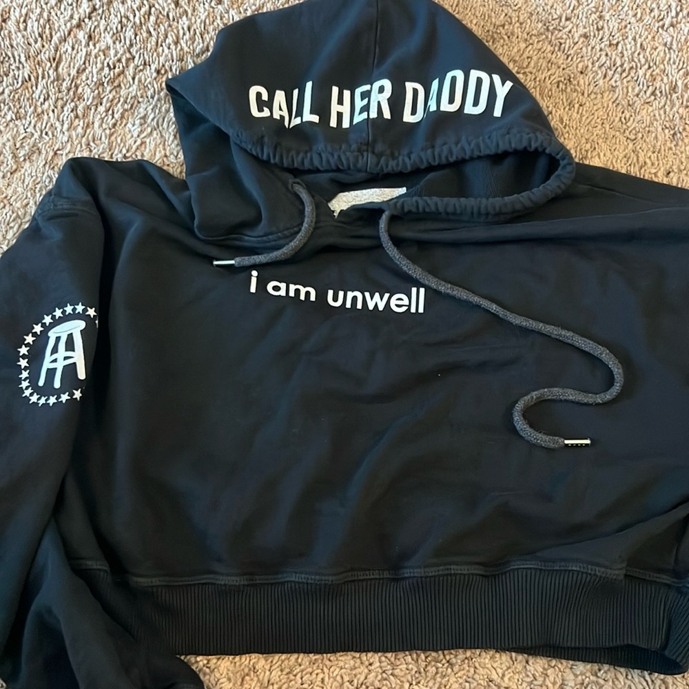 Call Her Daddy cropped hoodie